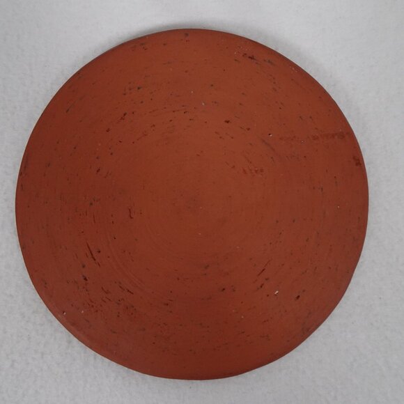 Troyan Bulgarian Pottery Serving Plate Dish Hand-Painted Folk Art Redware 7.5" - Picture 4 of 5